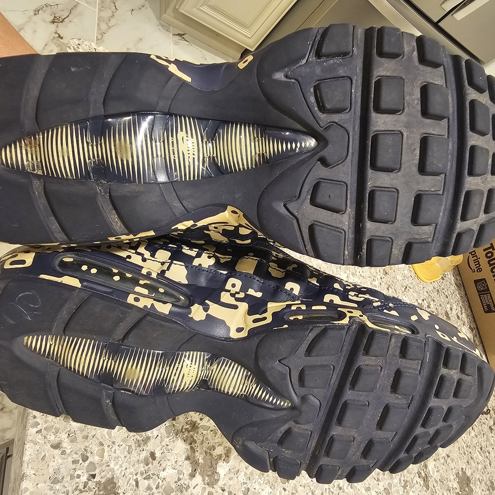 Nike Air Max 95 "Blackend Blue Camo" Sneakers Mens 8.5 - Picture 10 of 12
